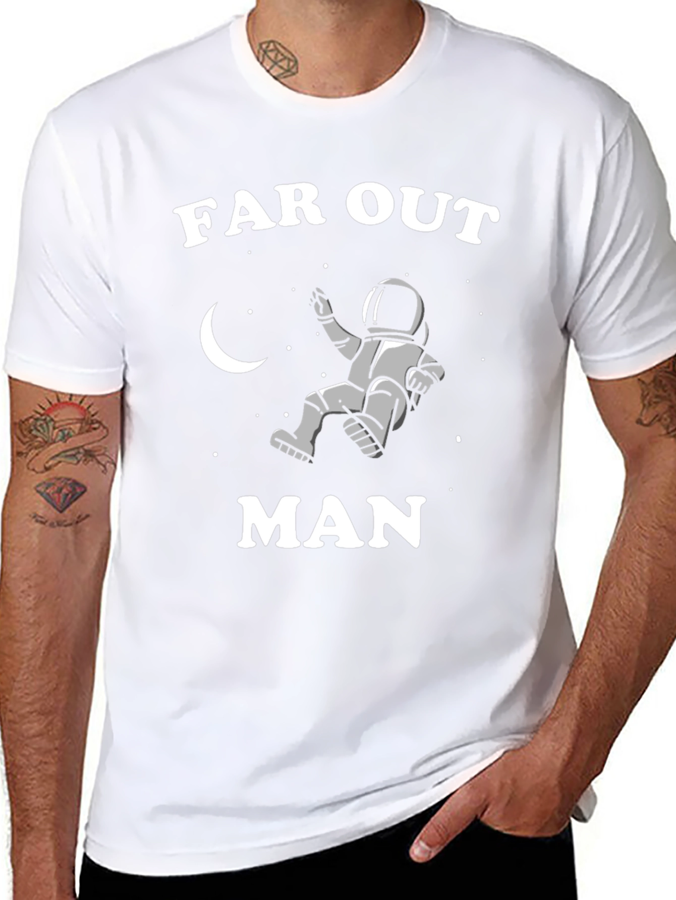 Far Out Man T-Shirt - Astronaut Design
