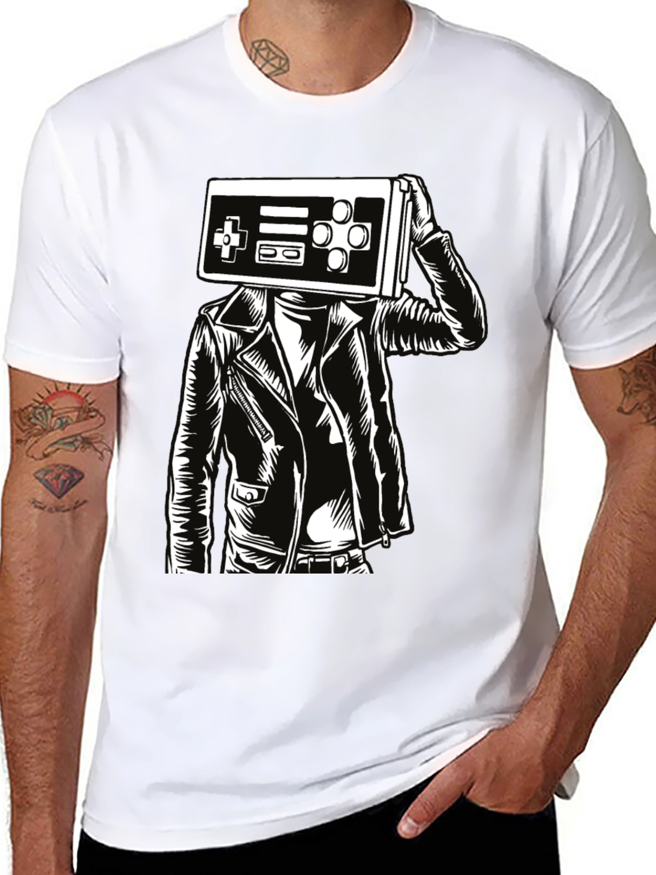 Retro Gamer T-Shirt - Controller Head