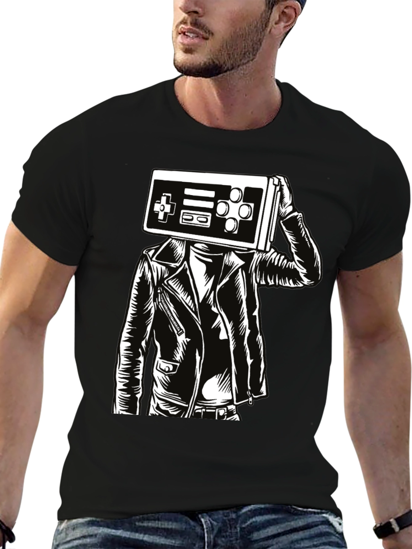 Retro Gamer T-Shirt - Controller Head