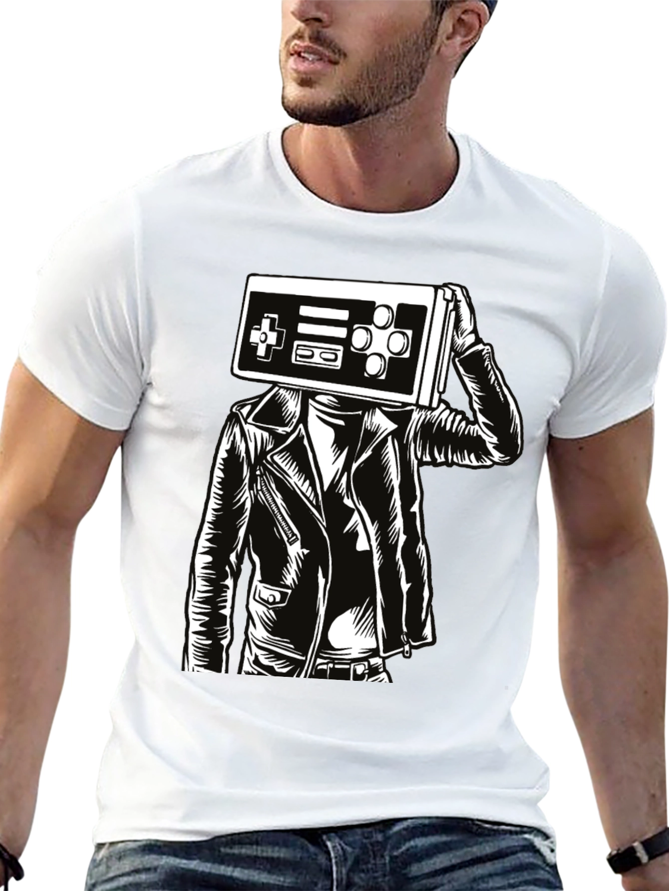 Retro Gamer T-Shirt - Controller Head
