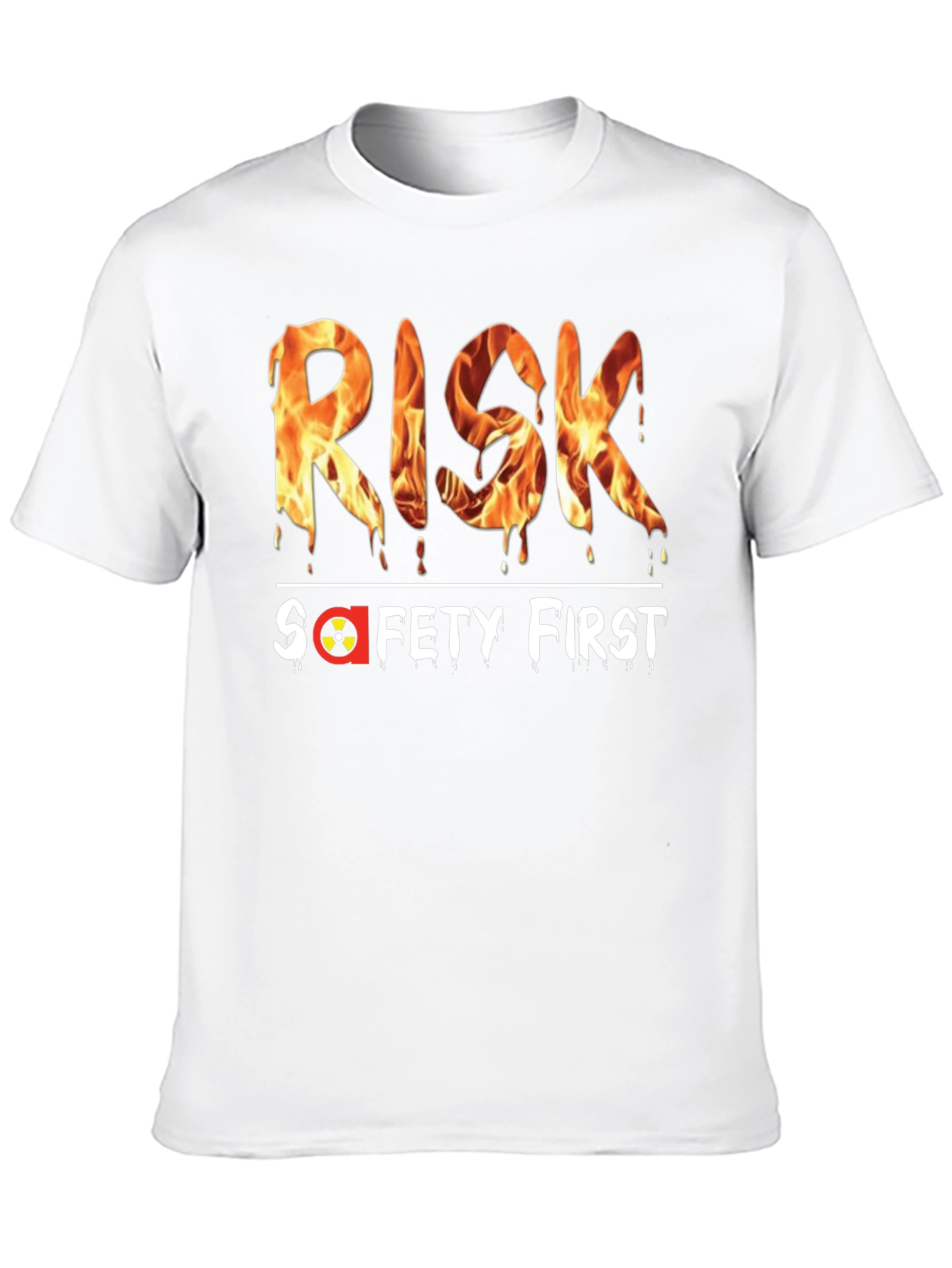 Risk Safety First Graphic Black T-Shirt