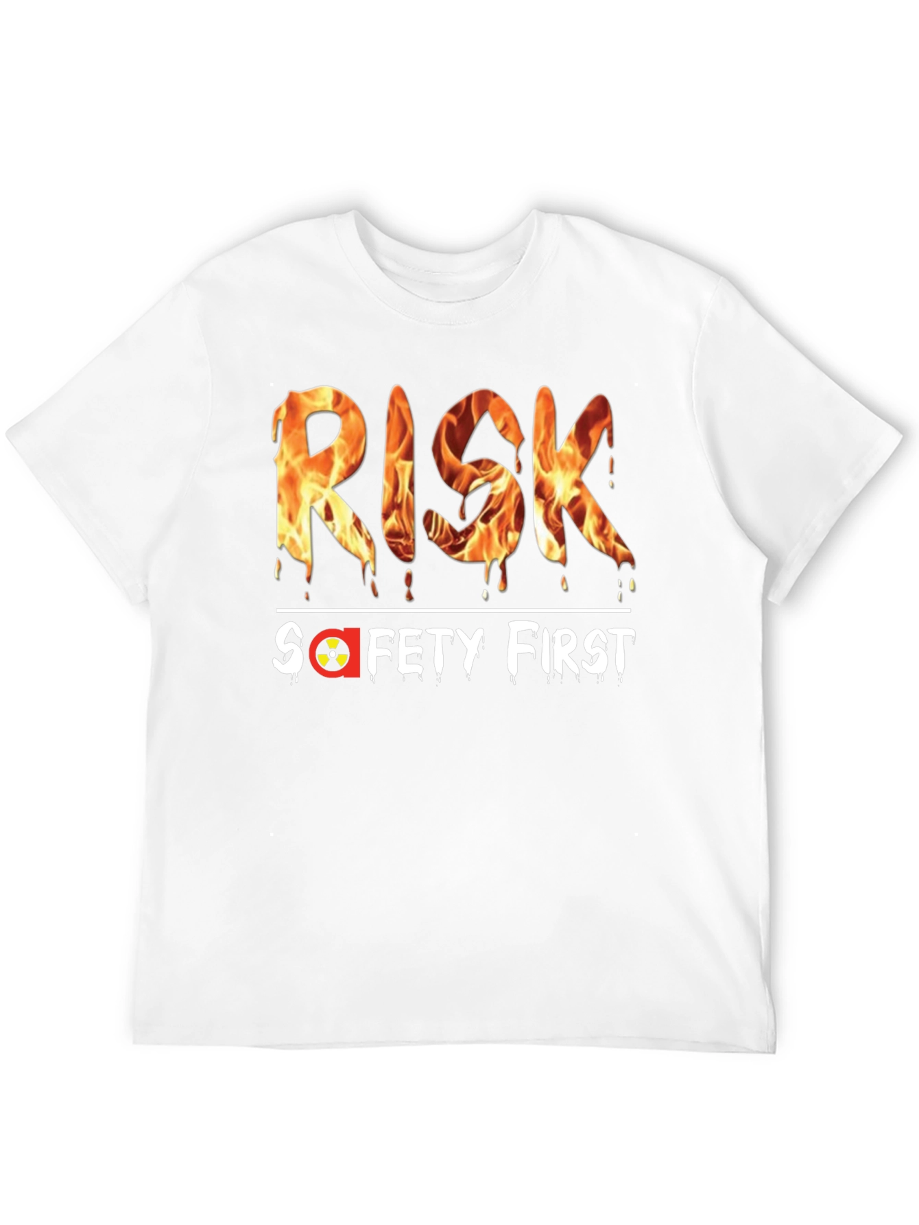 Risk Safety First Graphic Black T-Shirt