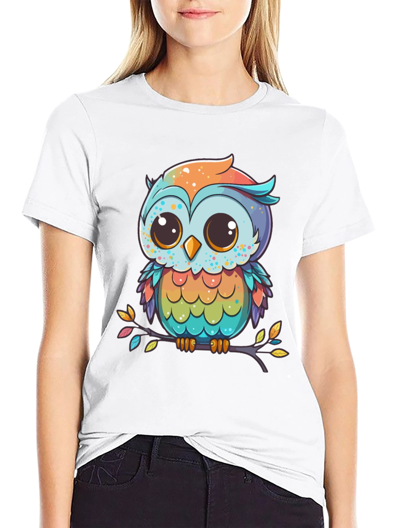 Cute Cartoon Owl T-Shirt