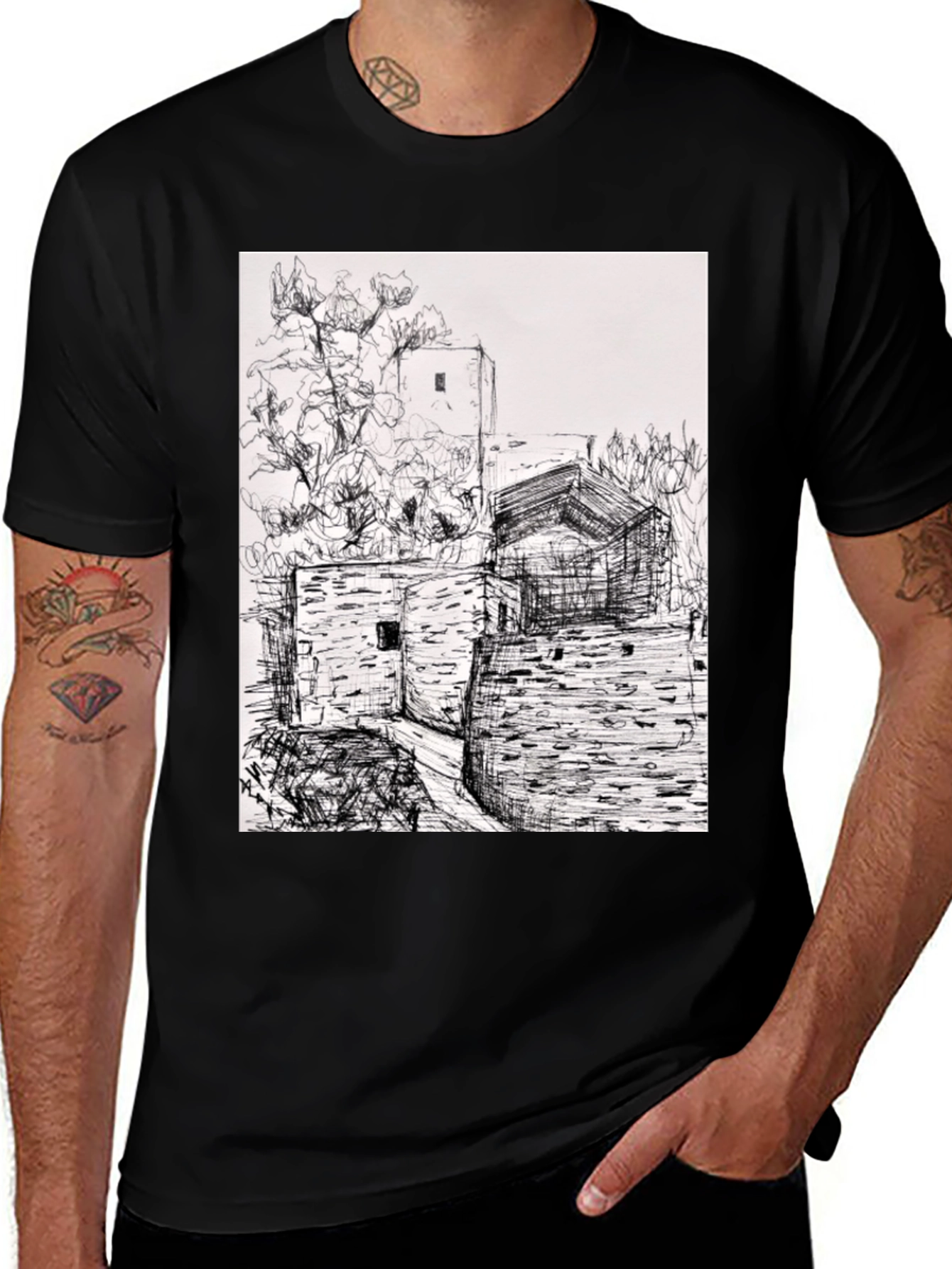 Architectural Sketch T-Shirt