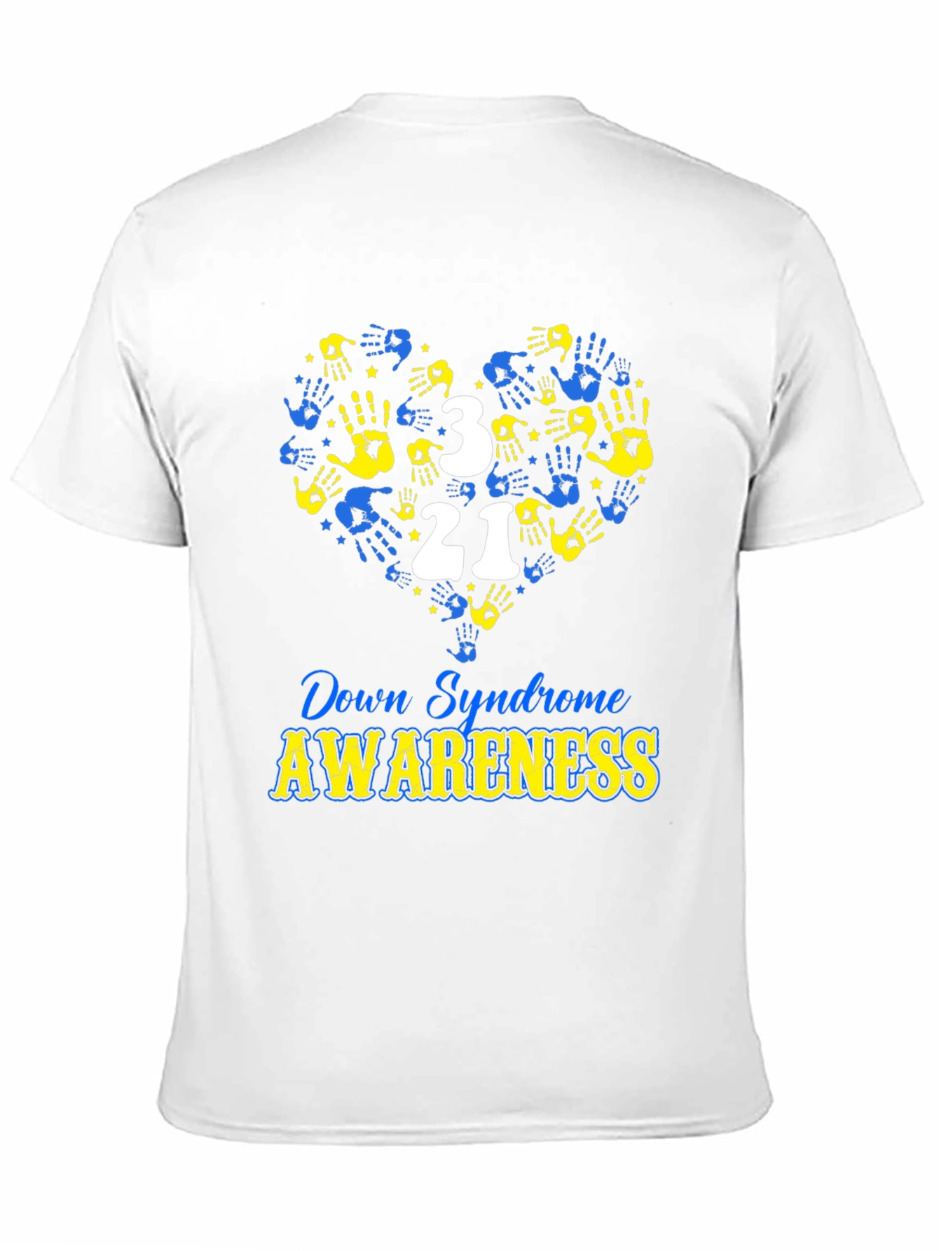 Down Syndrome Awareness T-Shirt Heart Hand Design