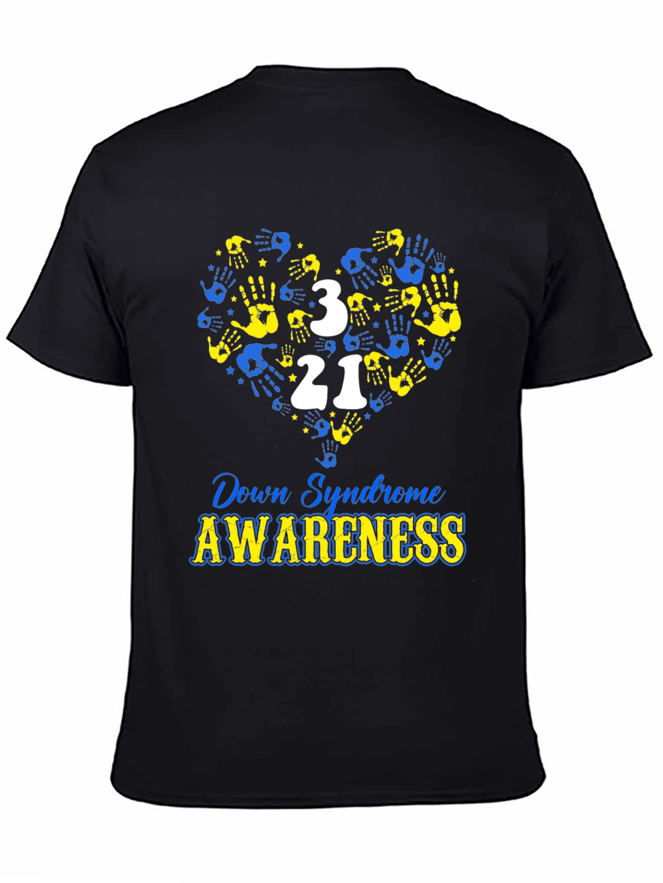 Down Syndrome Awareness T-Shirt Heart Hand Design
