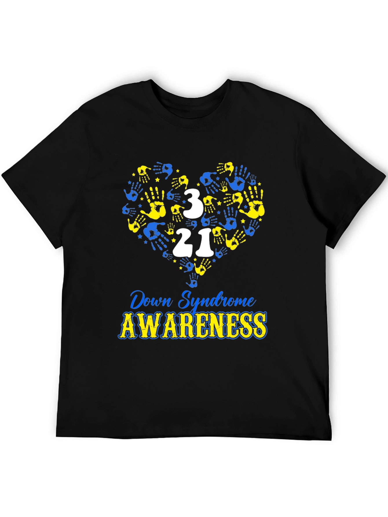 Down Syndrome Awareness T-Shirt Heart Hand Design