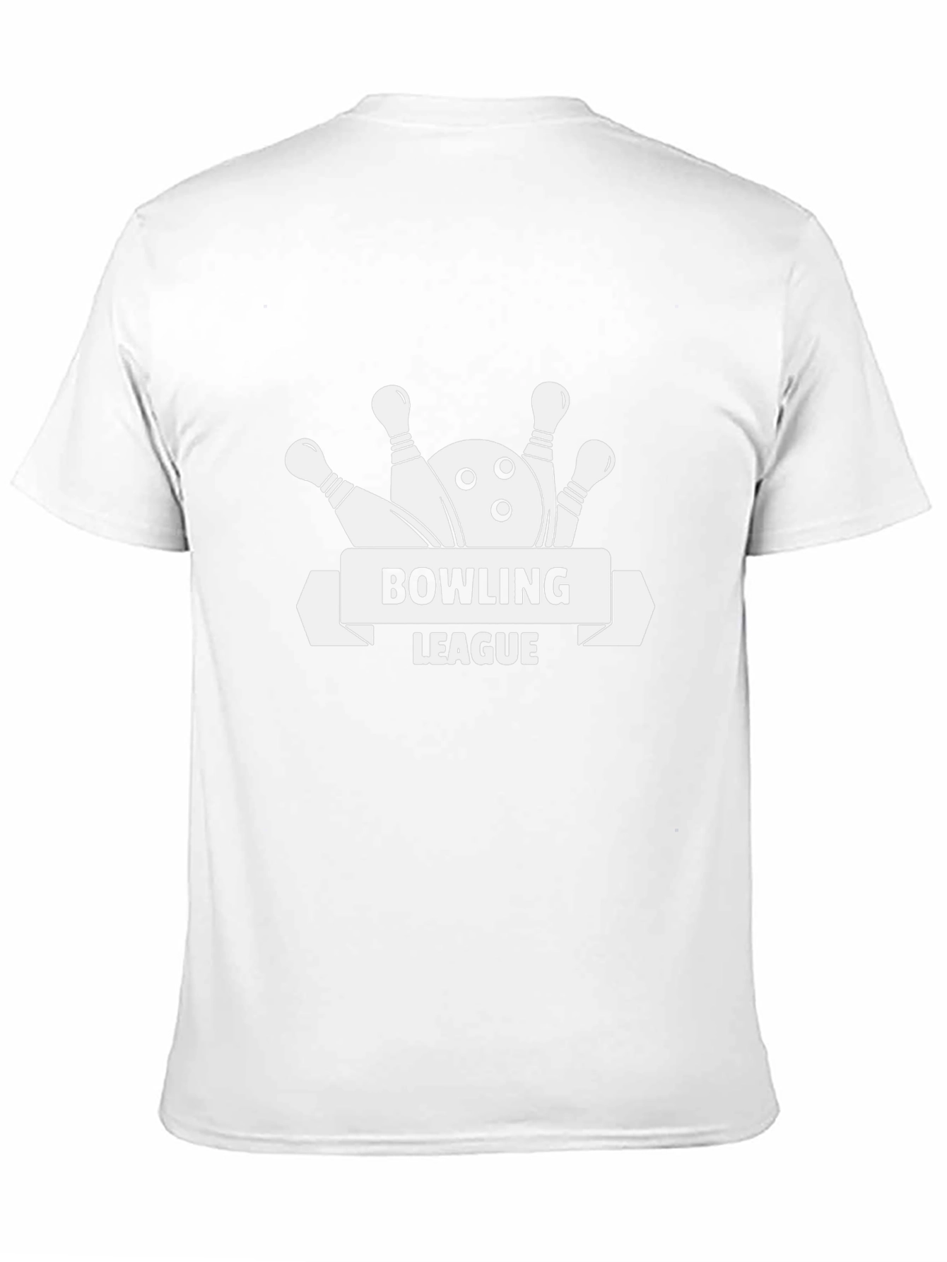 Bowling League Graphic Tee - Black