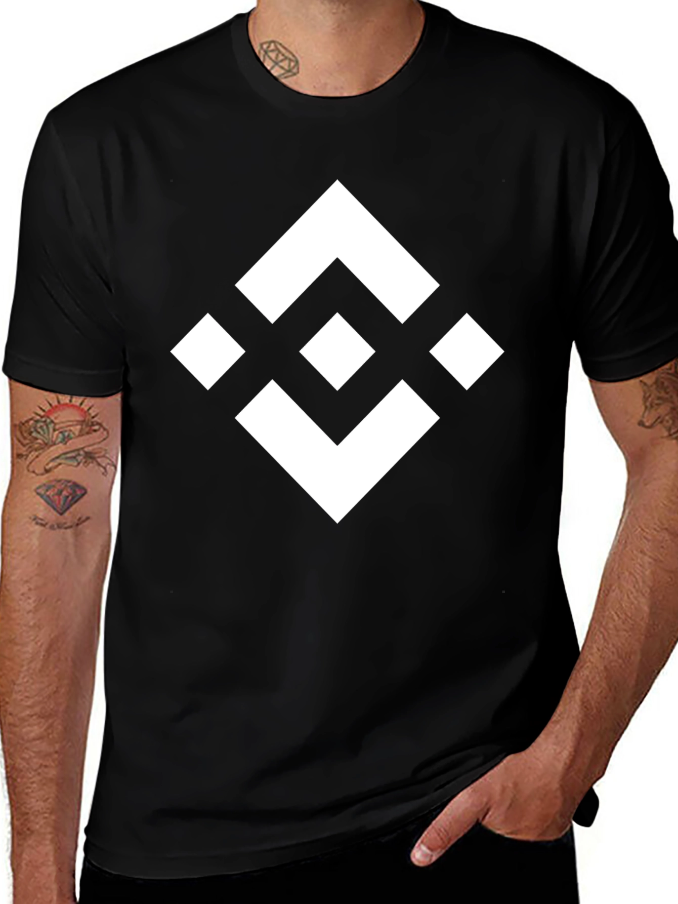 Binance Logo Black T-Shirt - Crypto Fashion