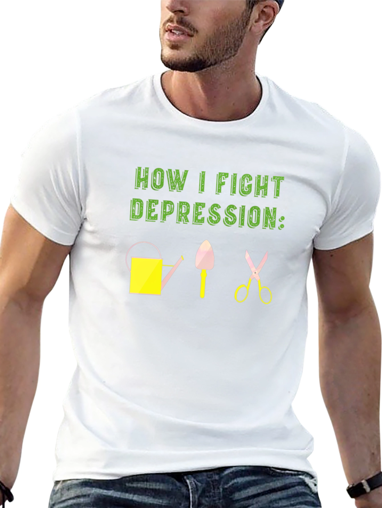 Gardening Therapy T-Shirt - Fight Depression