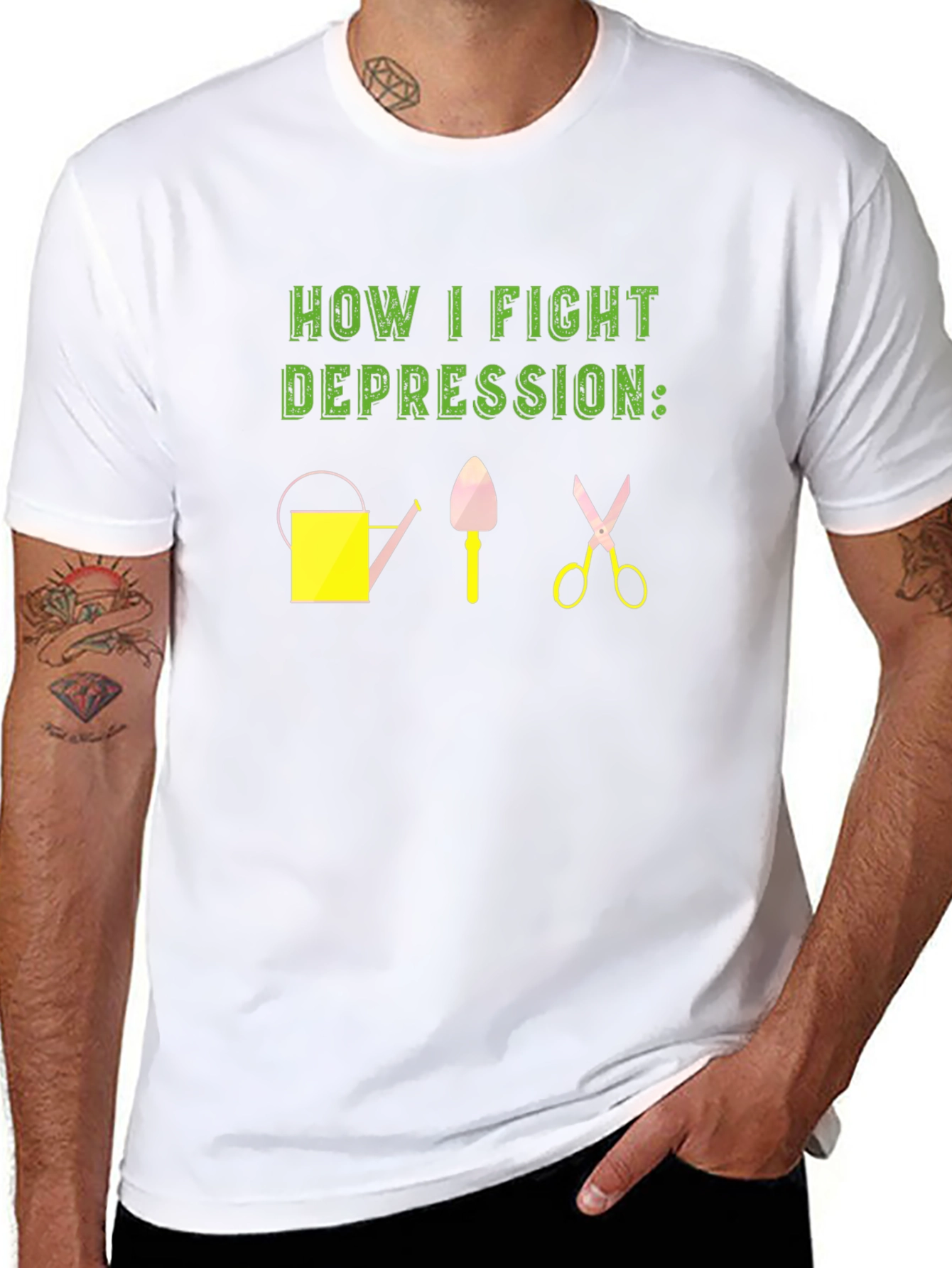 Gardening Therapy T-Shirt - Fight Depression