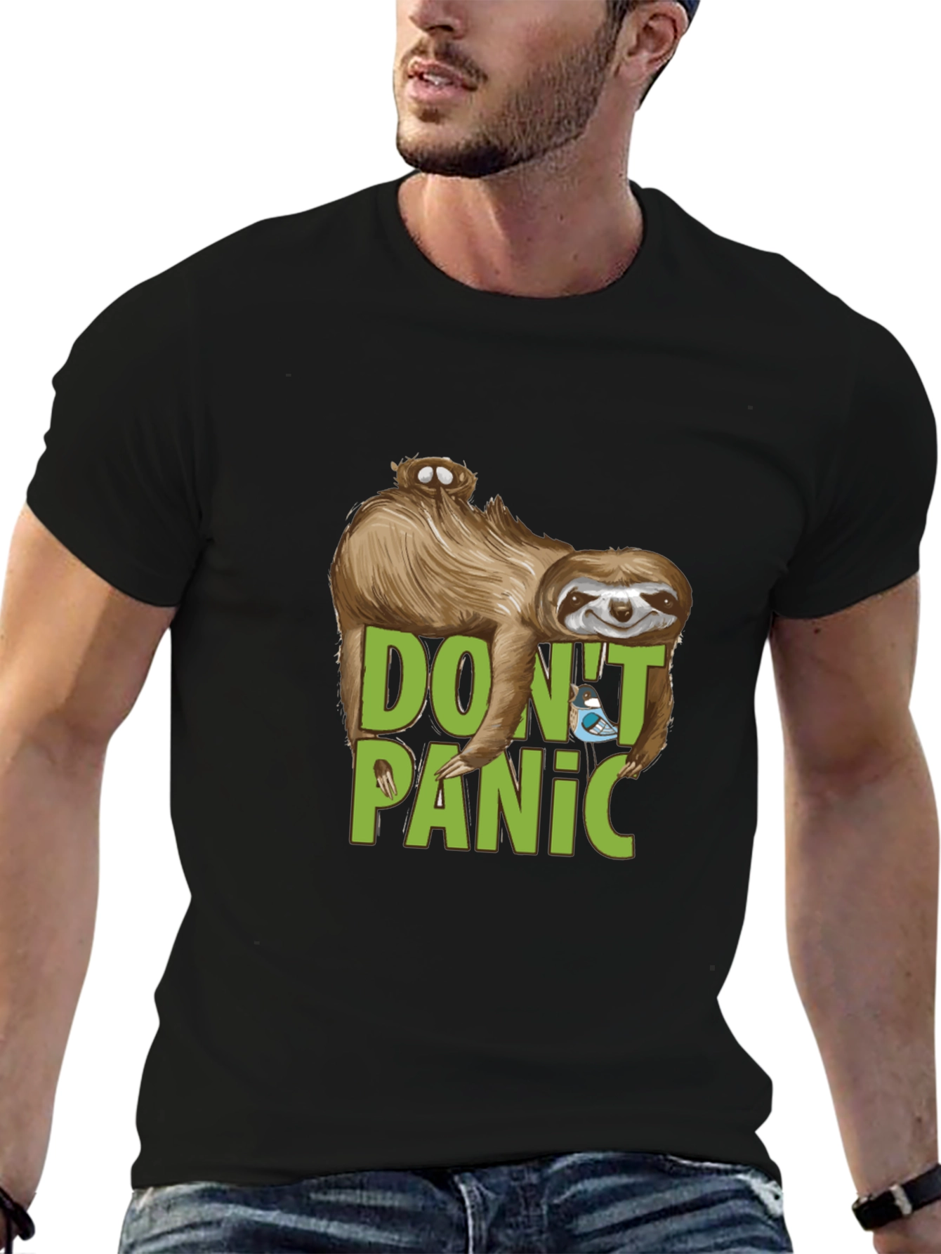 Dont Panic Sloth T-Shirt