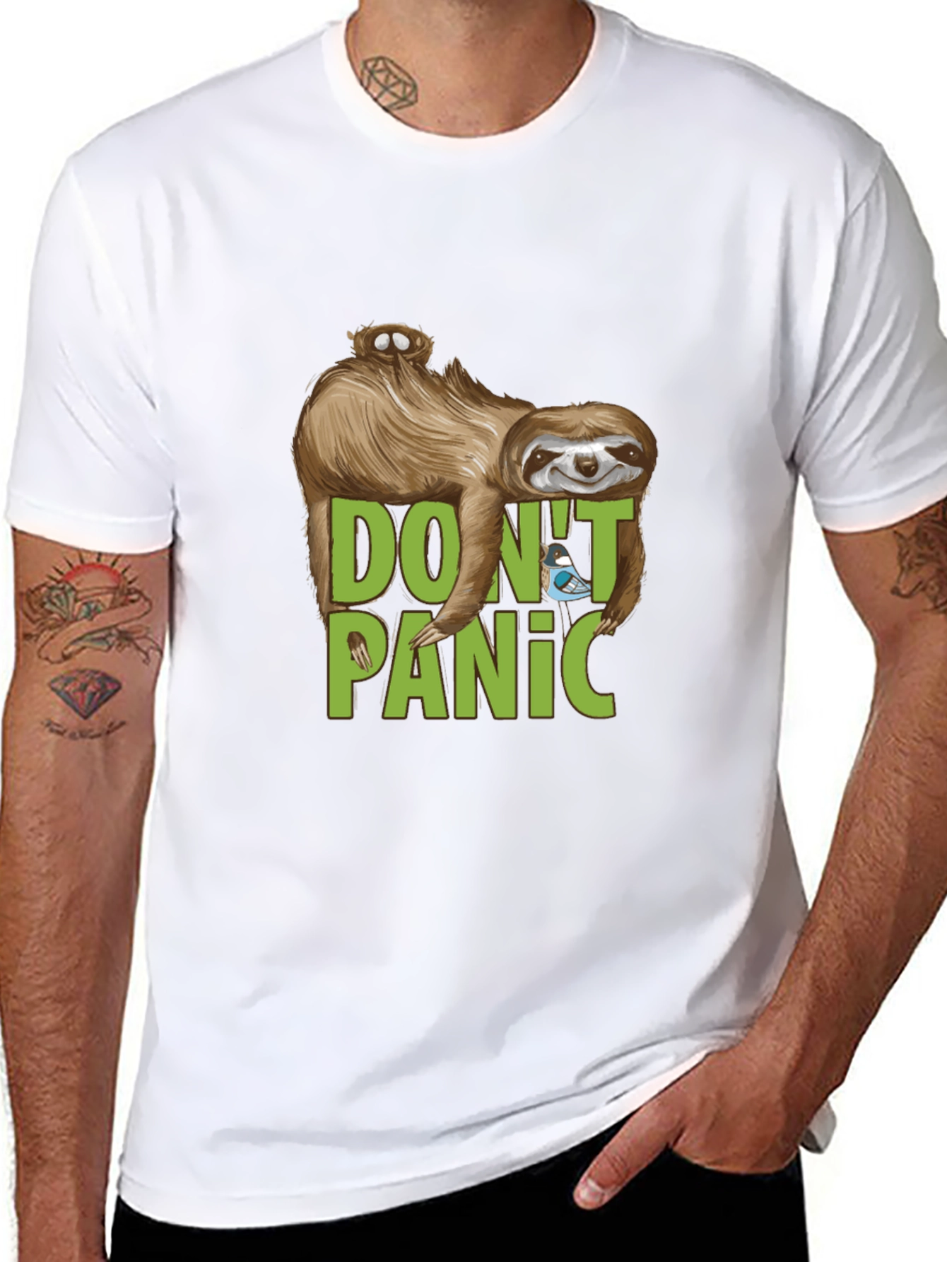 Dont Panic Sloth T-Shirt