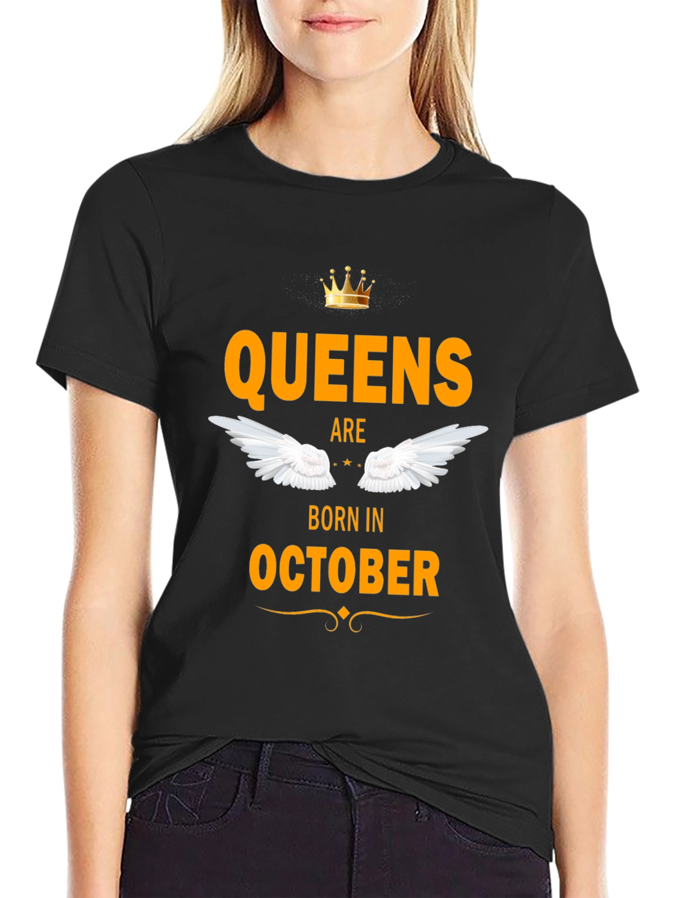Queens Born in October Graphic Tee