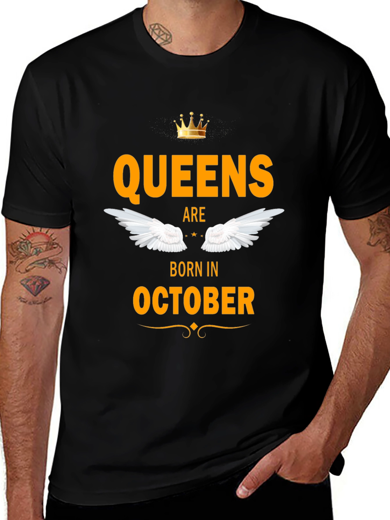 Queens Born in October Graphic Tee