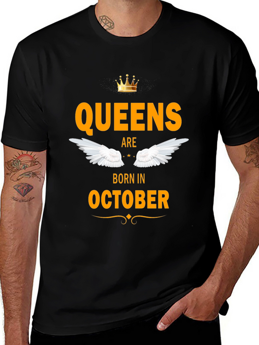 Queens Born in October Graphic Tee