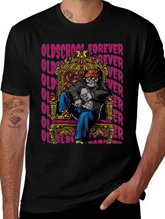 Oldschool Gorilla Throne T-Shirt