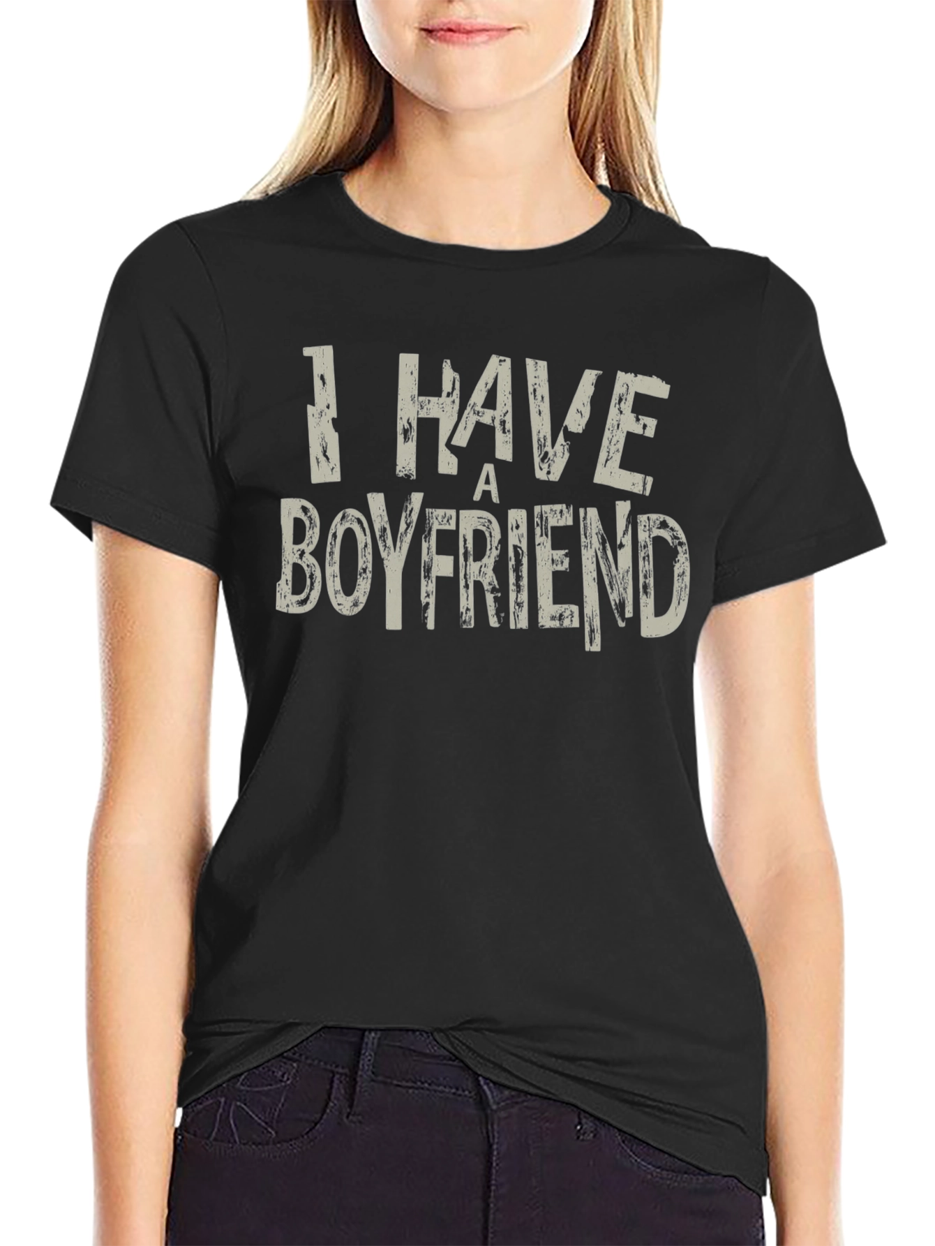 I Have A Boyfriend Graphic Tee - Novelty Shirt