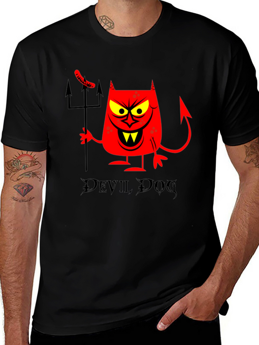 Devil Dog T-Shirt - Funny Cartoon Graphic Tee