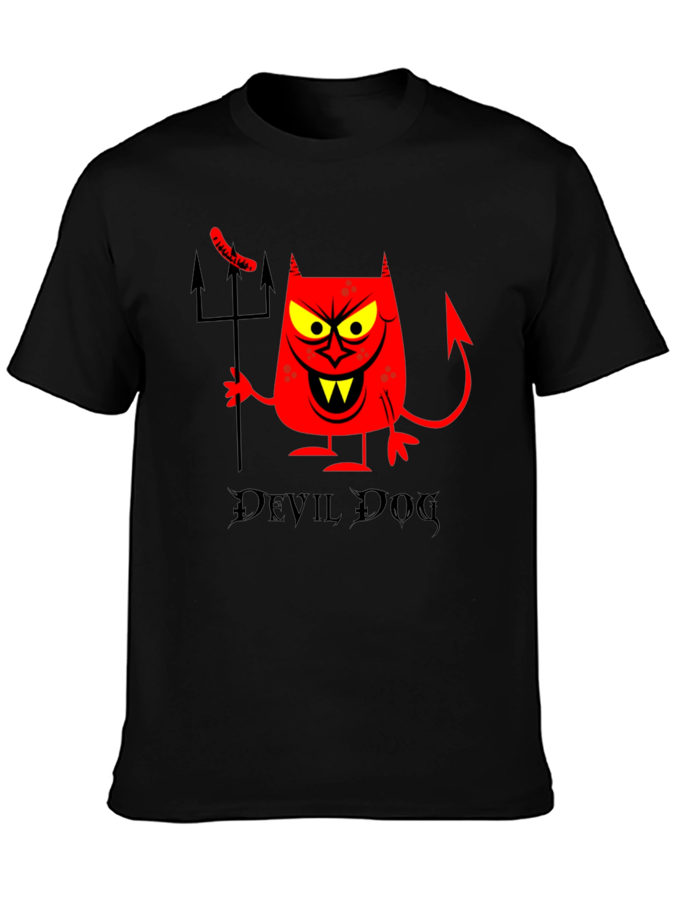 Devil Dog T-Shirt - Funny Cartoon Graphic Tee