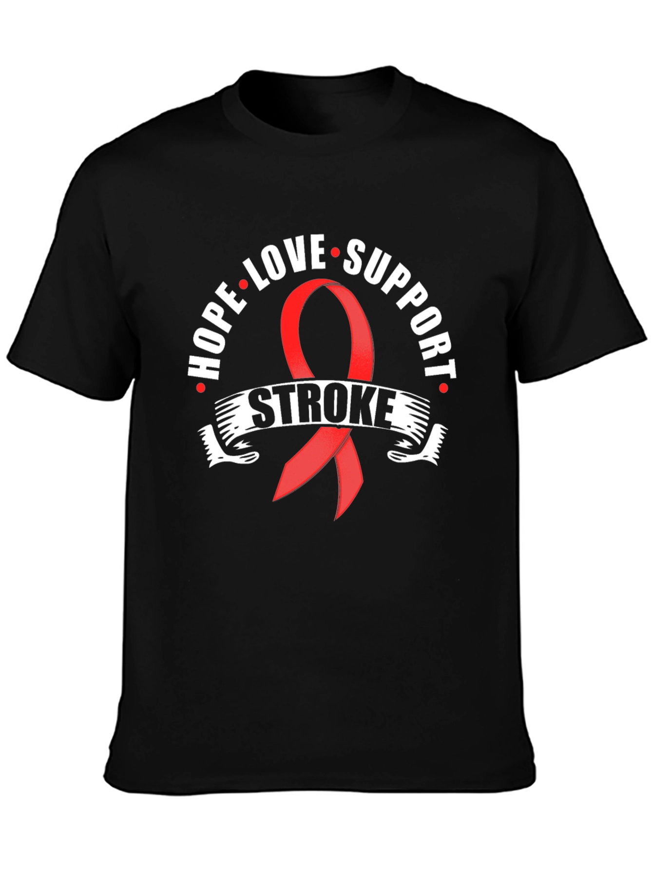Stroke Awareness T-Shirt: Hope Love Support