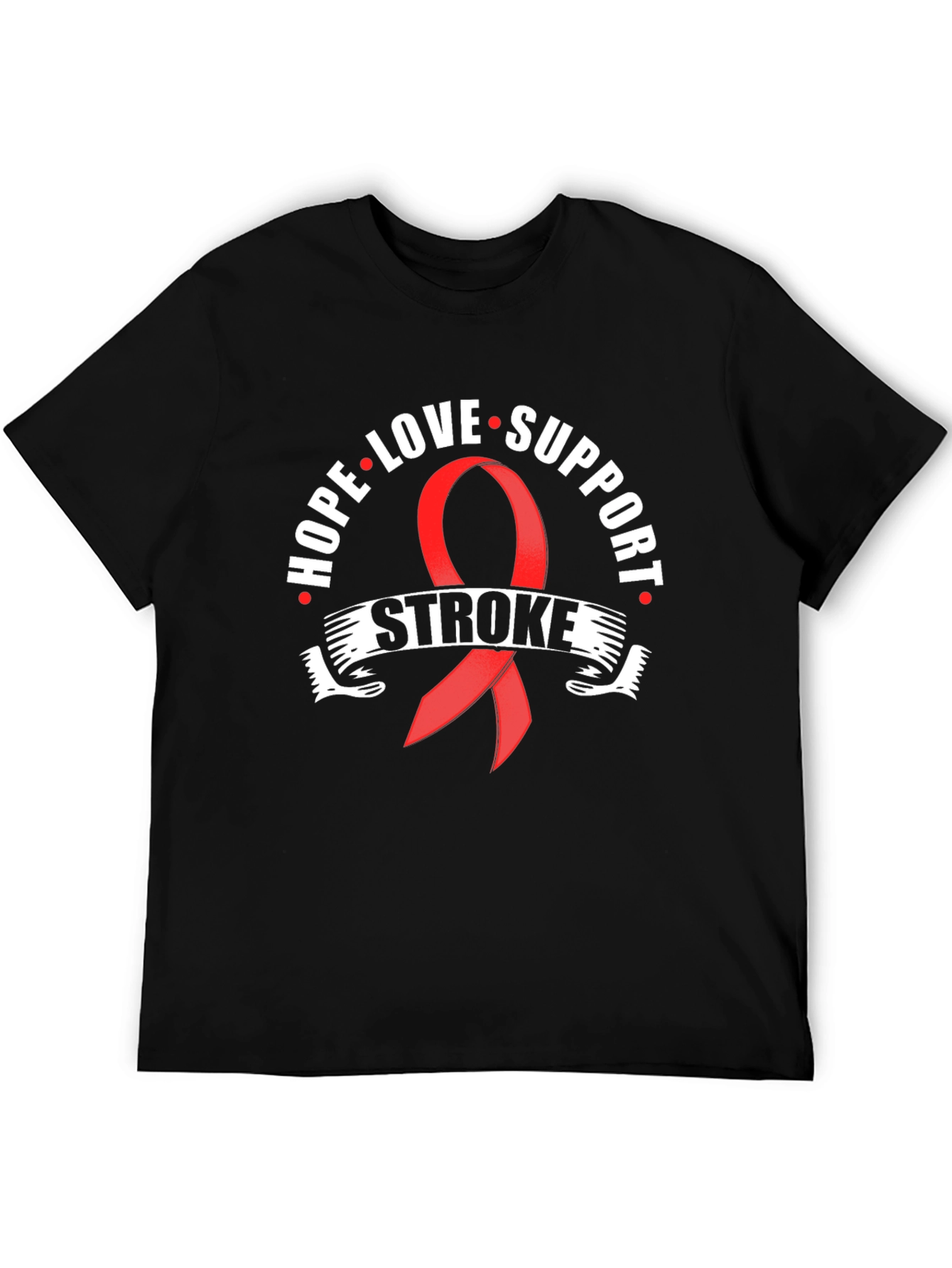 Stroke Awareness T-Shirt: Hope Love Support