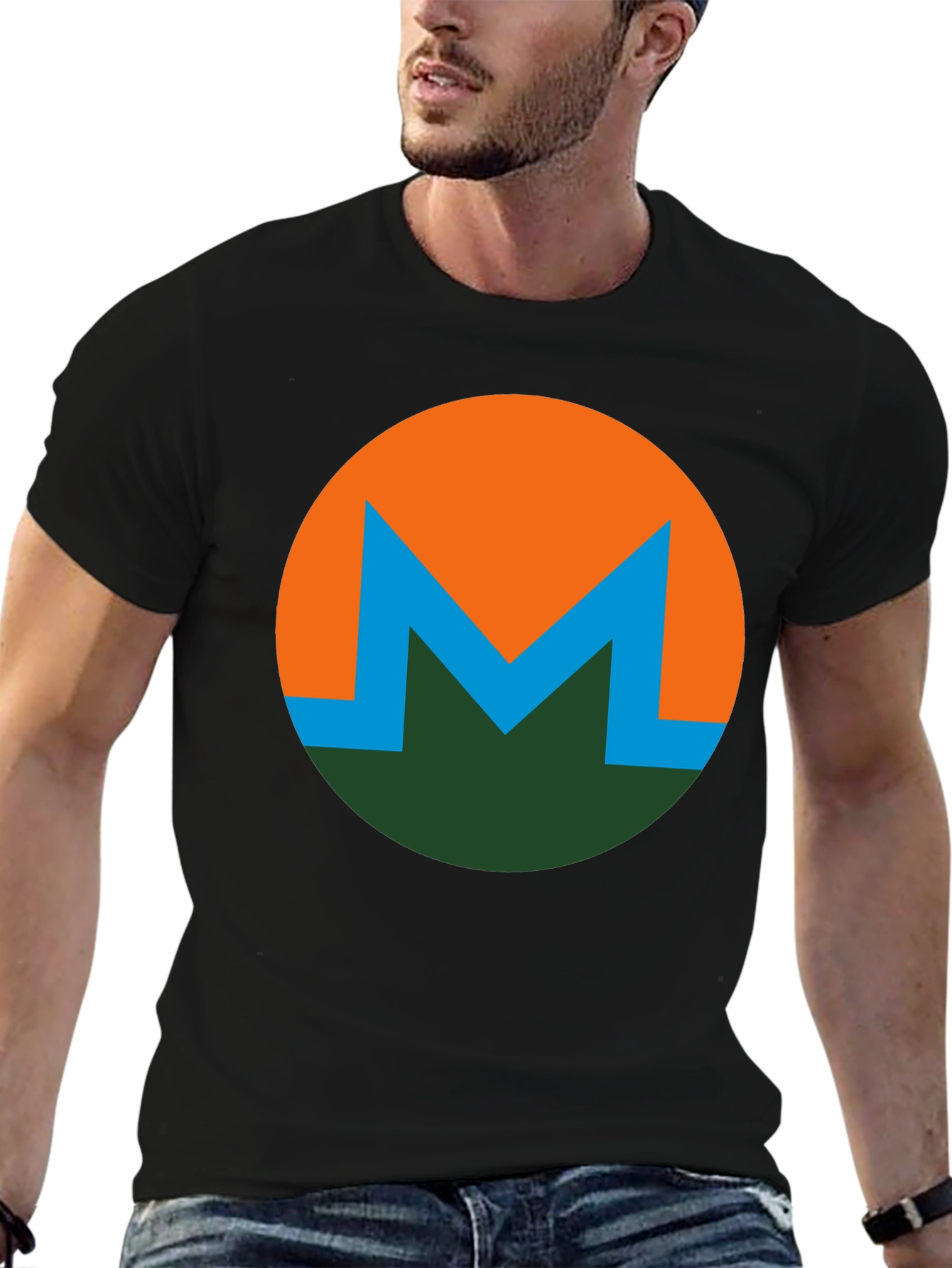 Monero Crypto Logo T-Shirt - Black