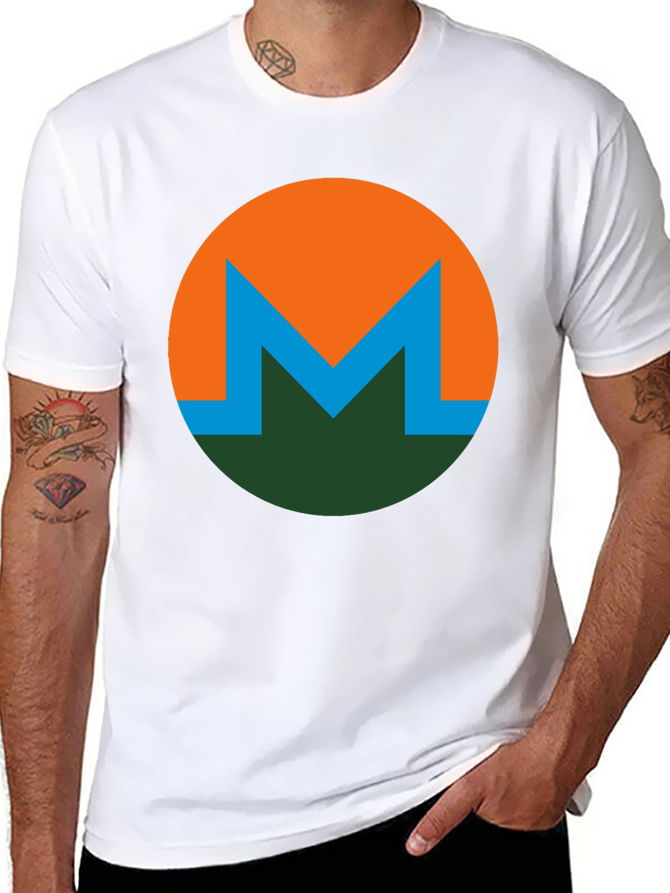 Monero Crypto Logo T-Shirt - Black