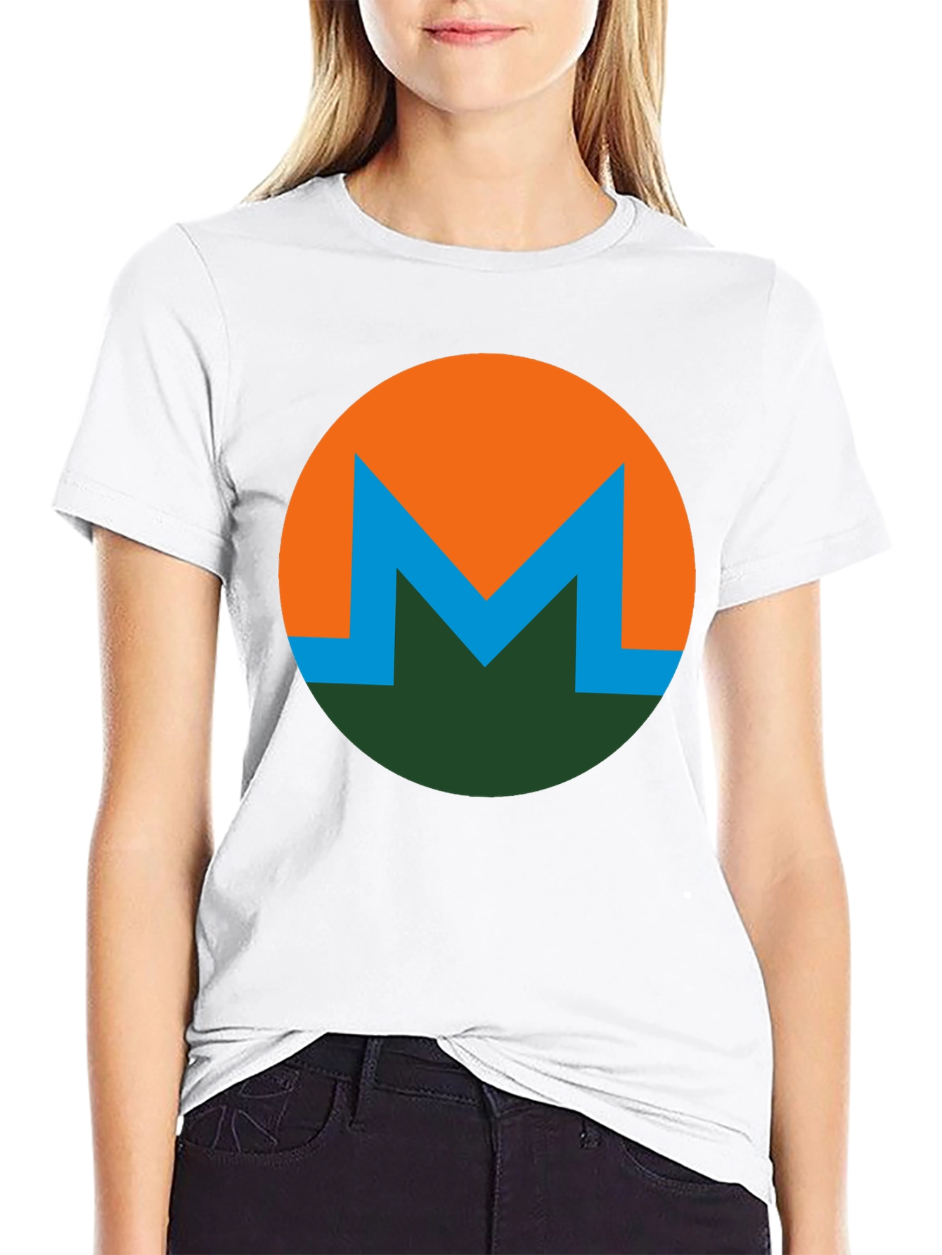 Monero Crypto Logo T-Shirt - Black