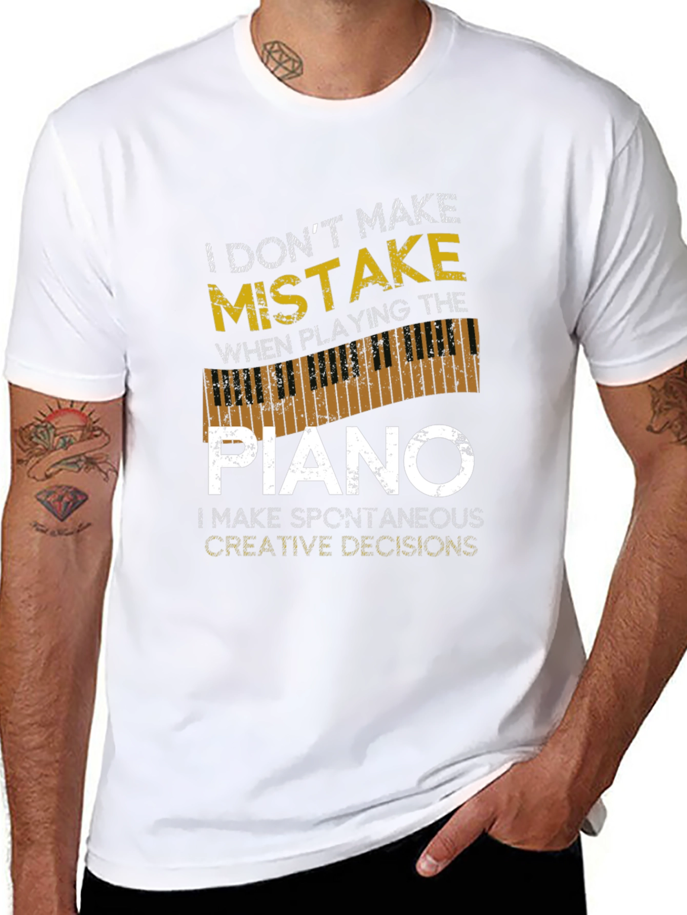 I Dont Make Mistakes Piano T-Shirt