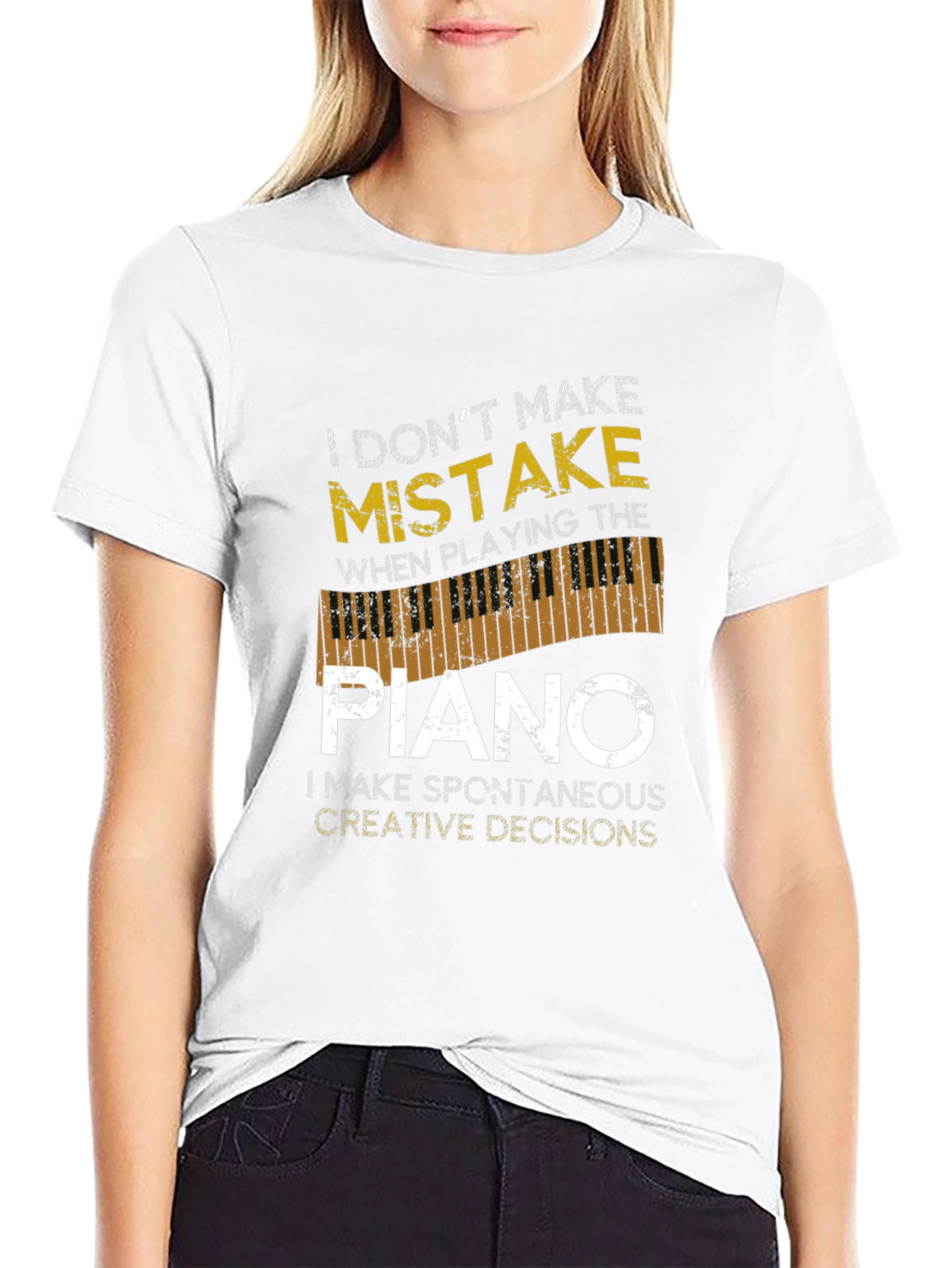 I Dont Make Mistakes Piano T-Shirt