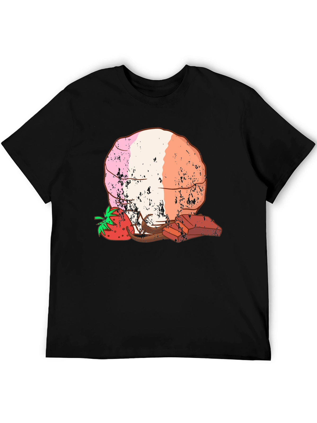 Strawberry Chocolate Dessert Graphic Tee