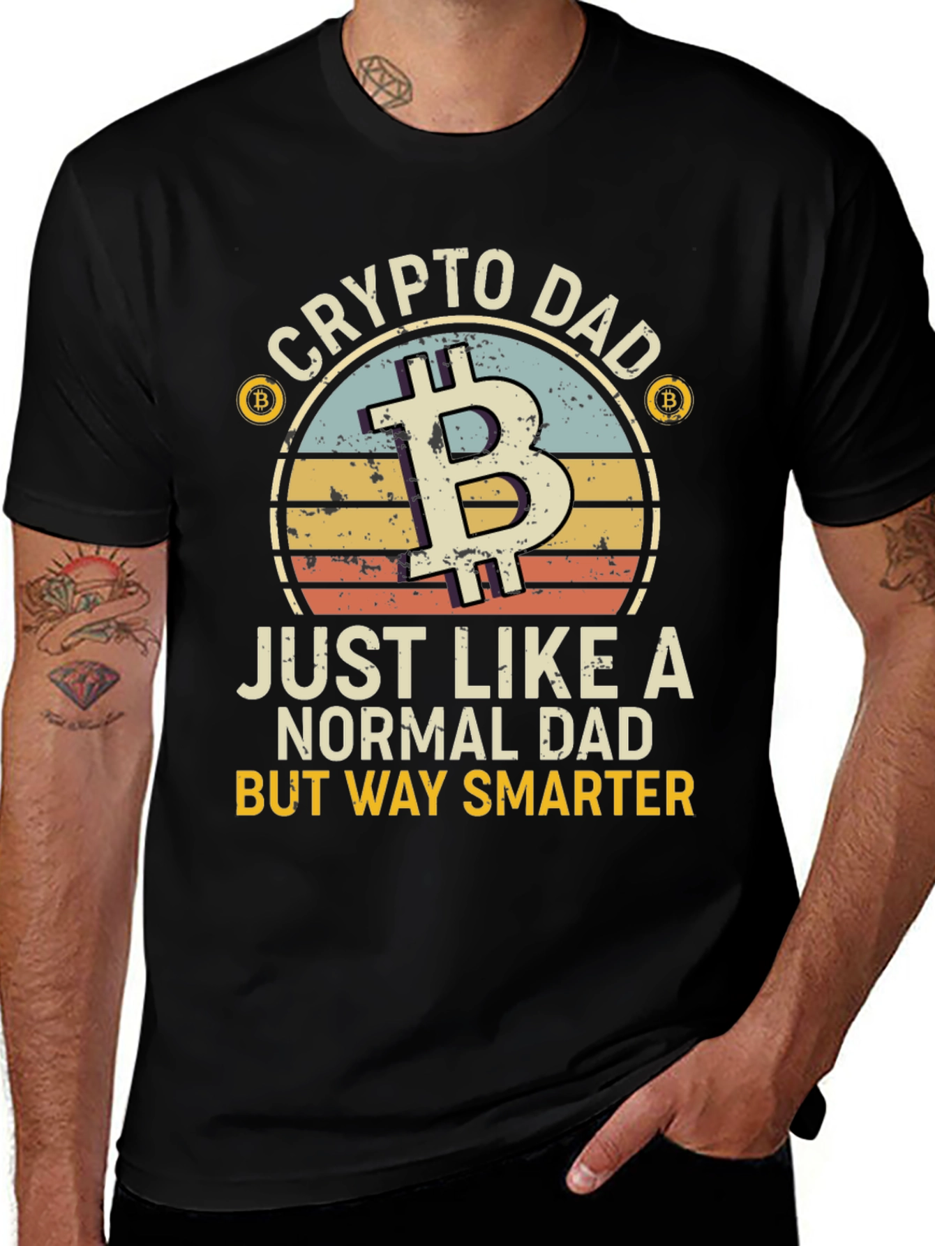 Crypto Dad T-Shirt - Bitcoin Lover