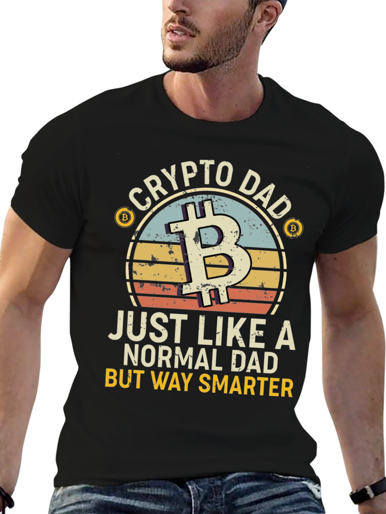 Crypto Dad T-Shirt - Bitcoin Lover
