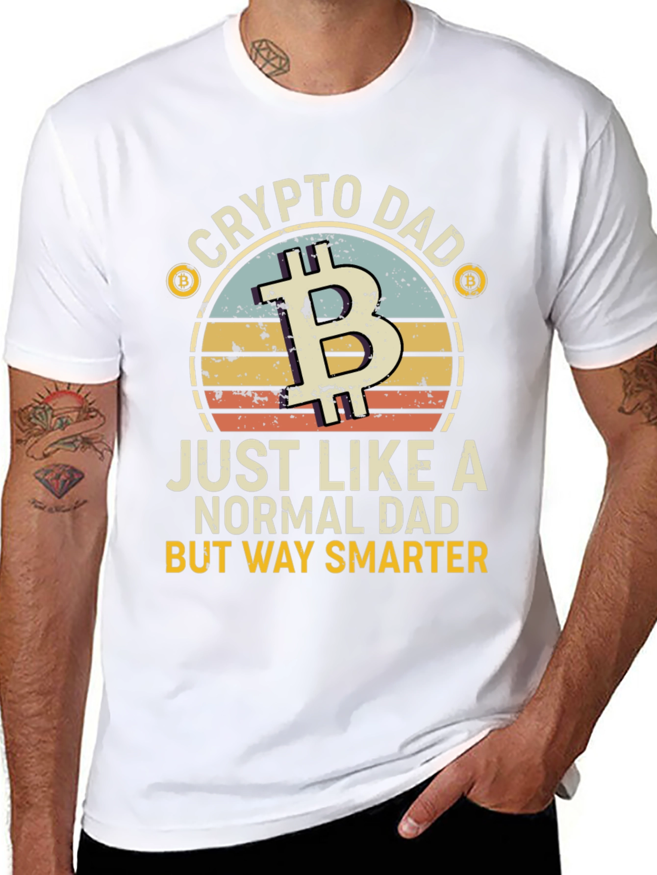 Crypto Dad T-Shirt - Bitcoin Lover