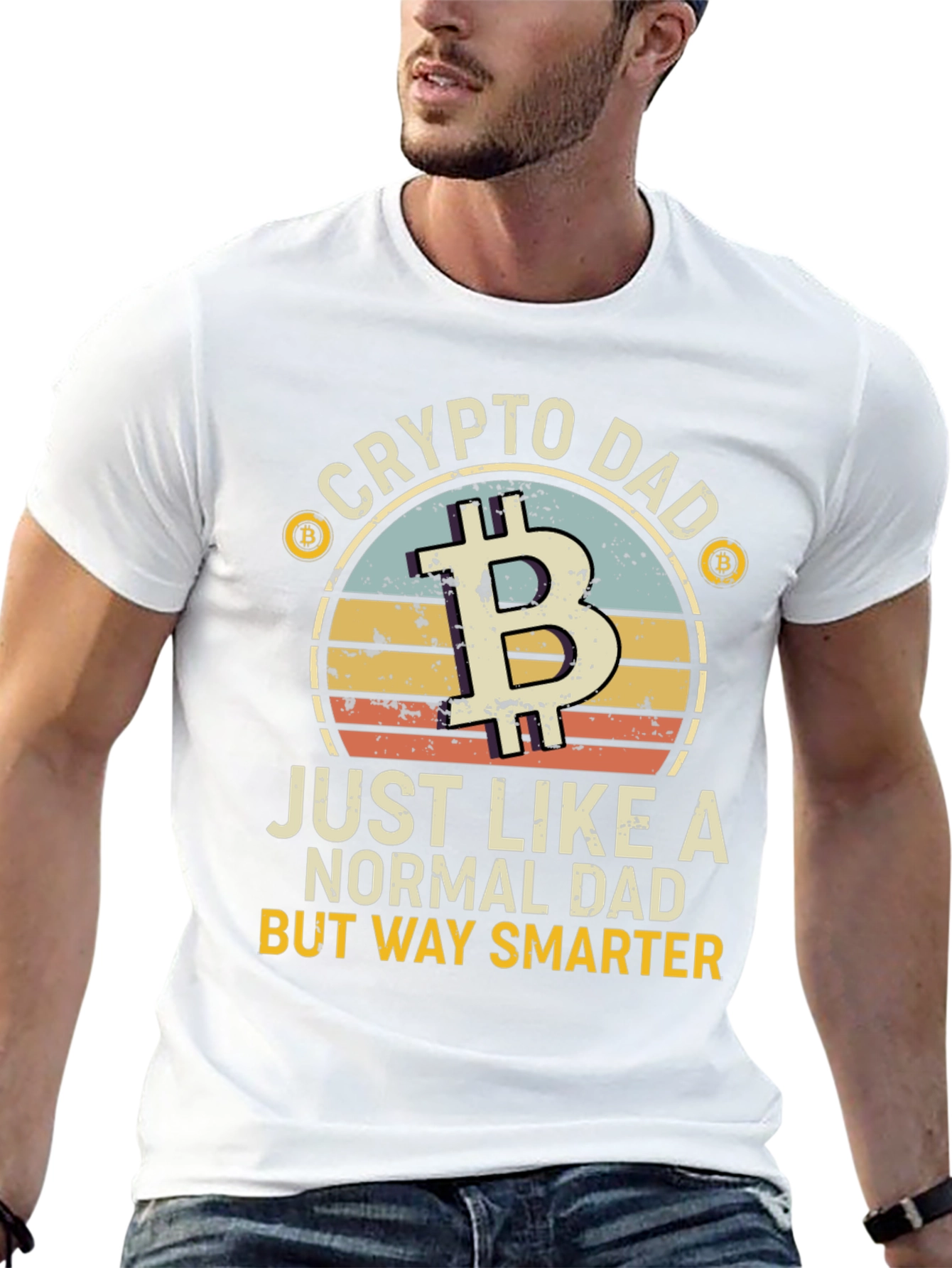 Crypto Dad T-Shirt - Bitcoin Lover