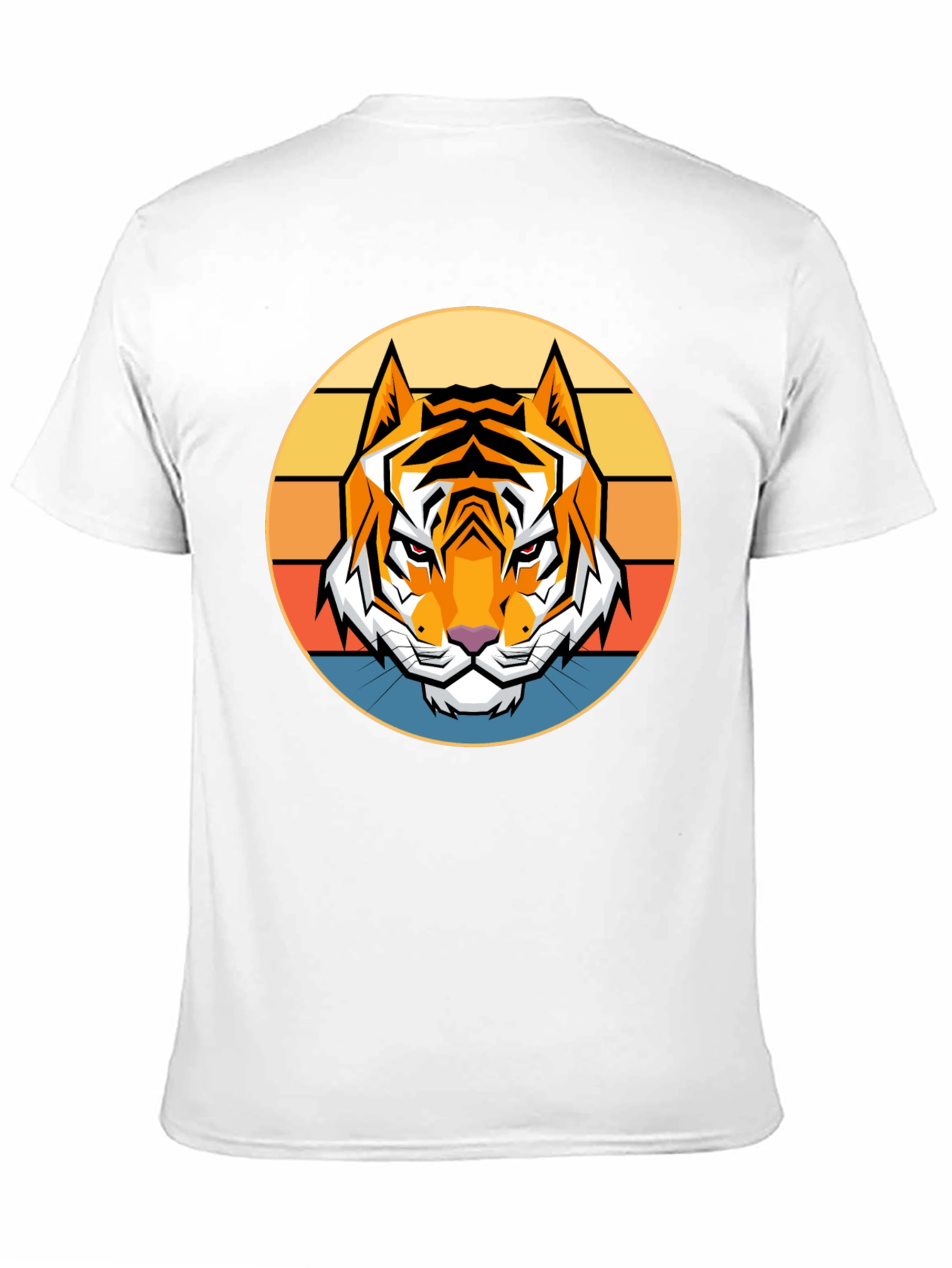 Retro Tiger Graphic T-Shirt - Bold Animal Design