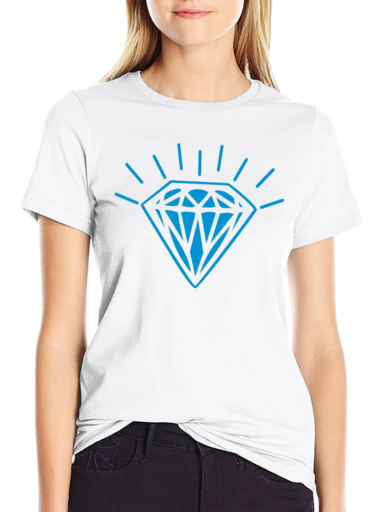 Diamond Graphic Black T-Shirt