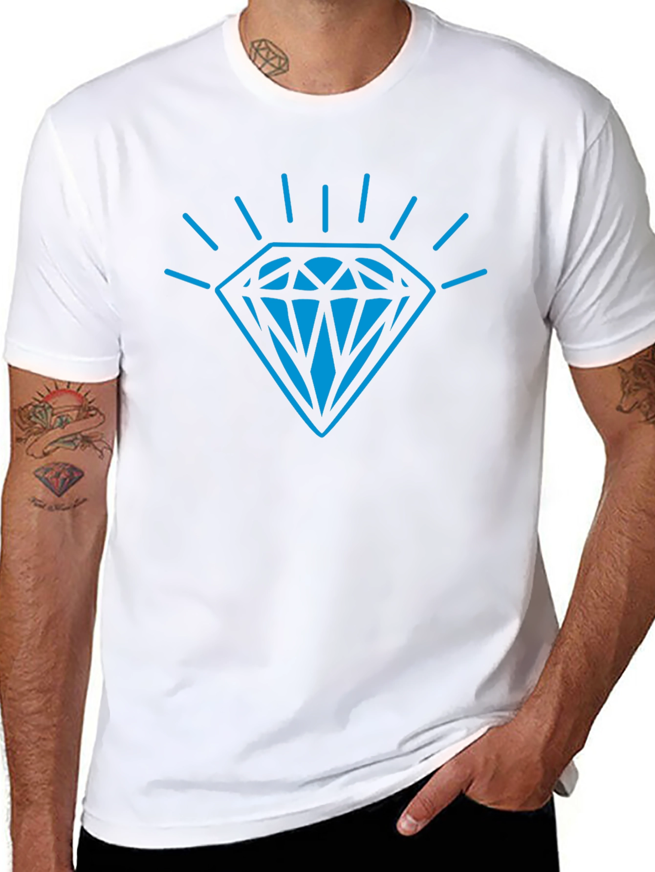 Diamond Graphic Black T-Shirt