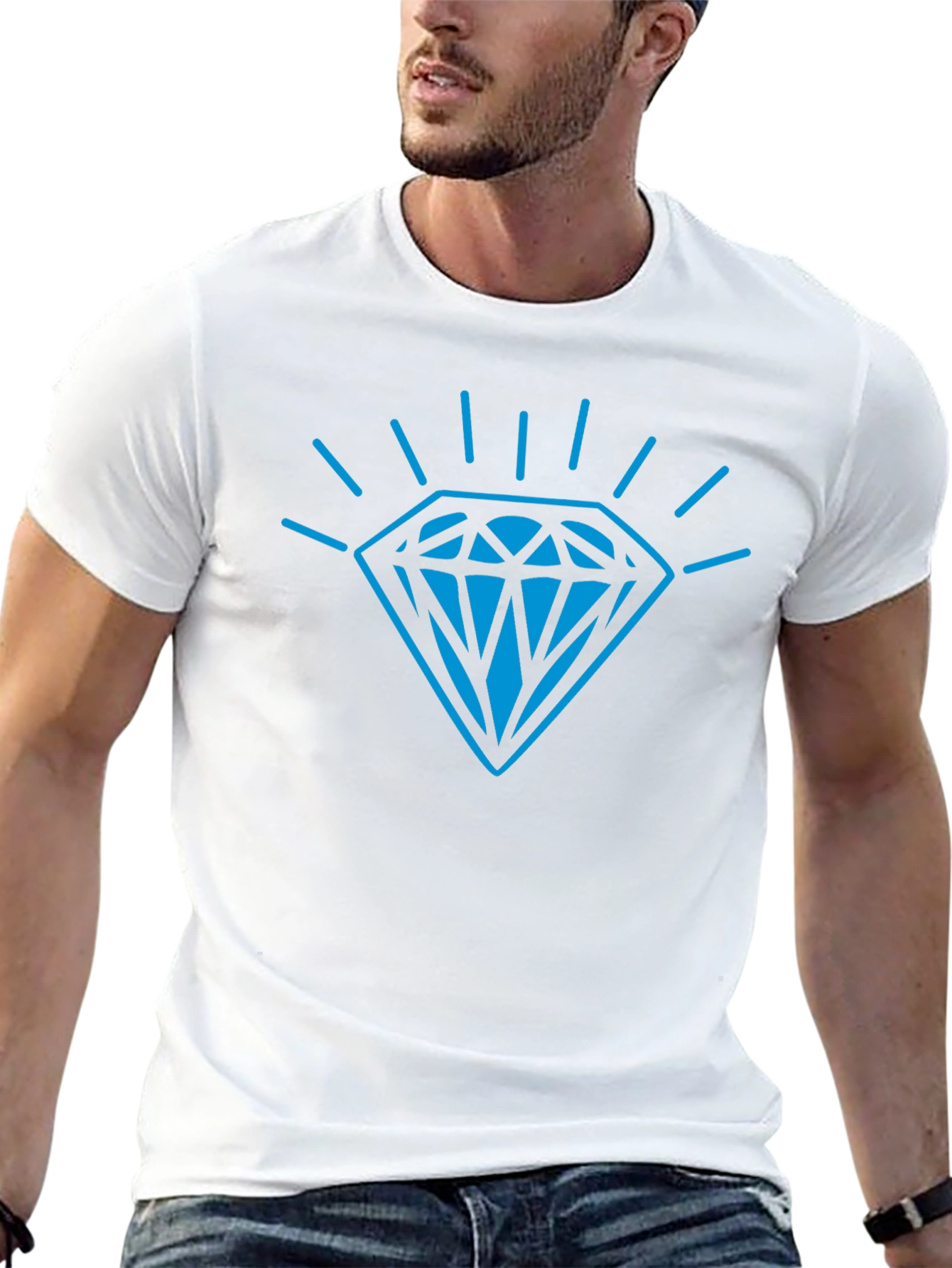 Diamond Graphic Black T-Shirt