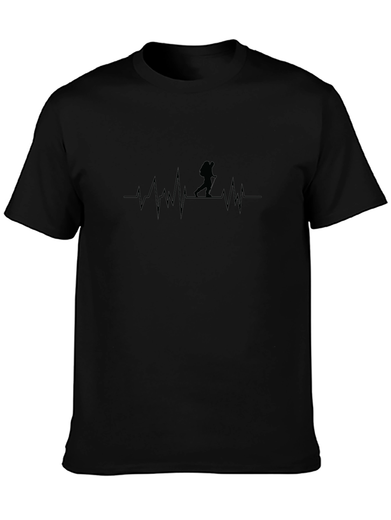 Hiking Heartbeat Graphic Tee - Adventure T-Shirt