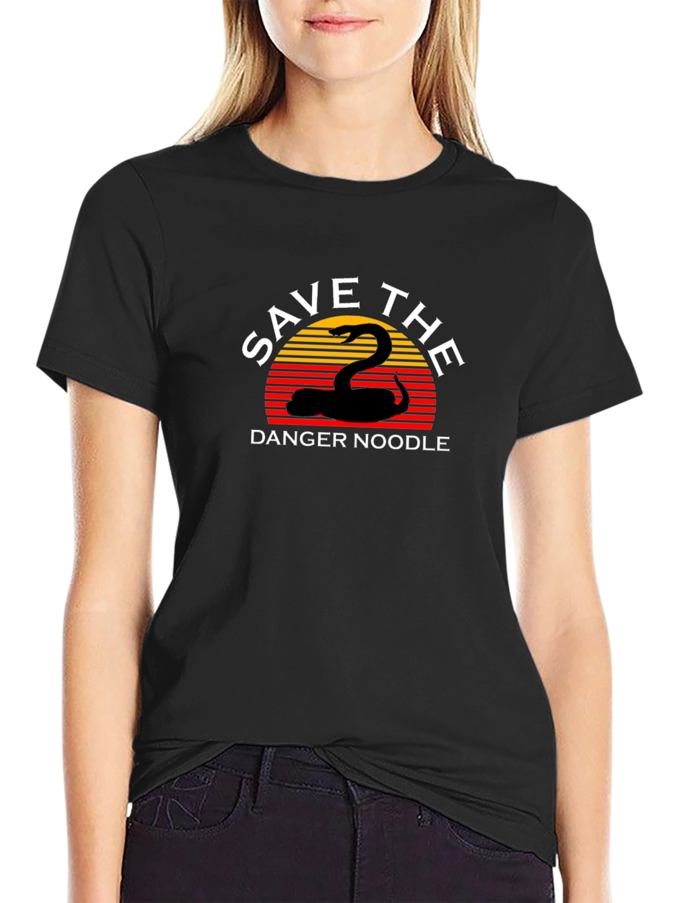 Save the Danger Noodle Black T-Shirt
