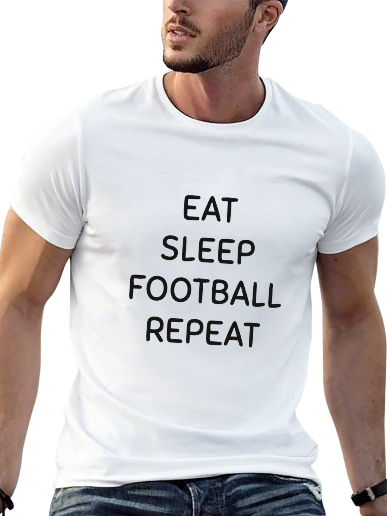 Black Football T-Shirt
