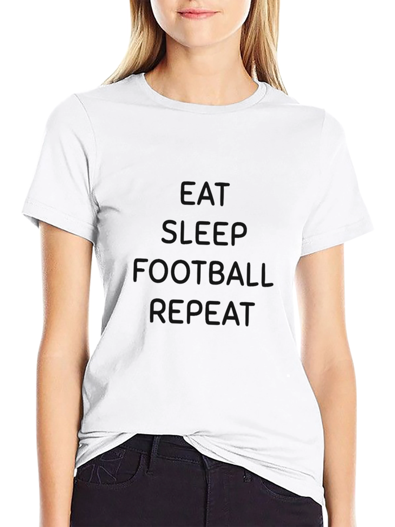 Black Football T-Shirt