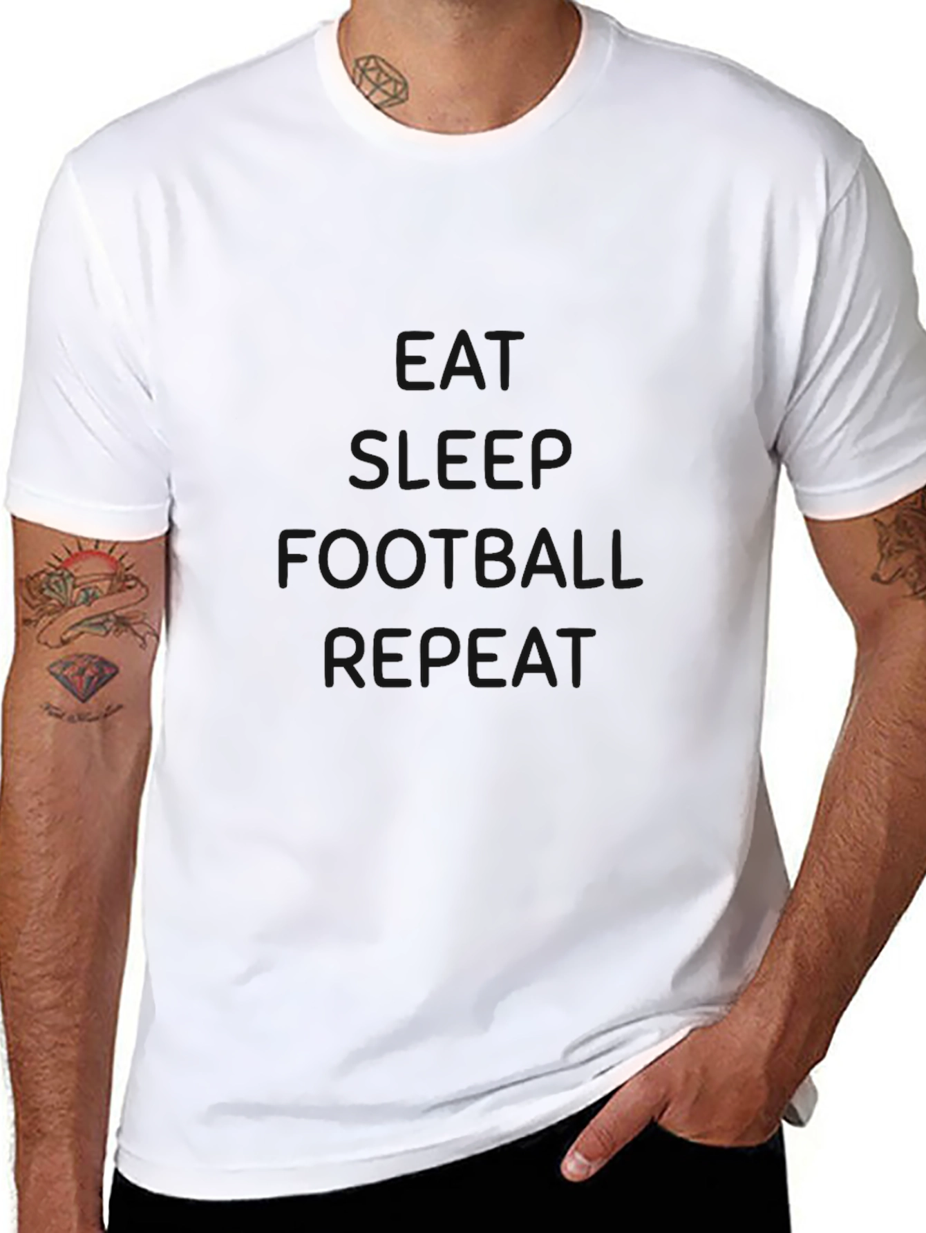 Black Football T-Shirt