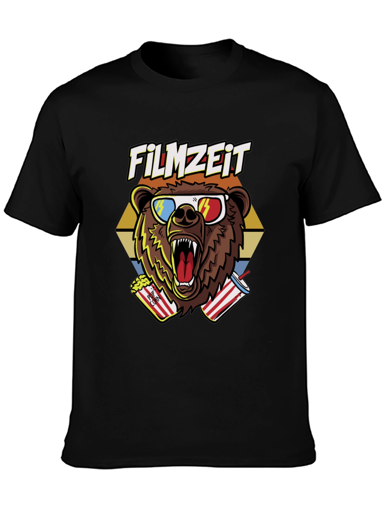 Filmzeit Bear T-Shirt - Movie Time Tee