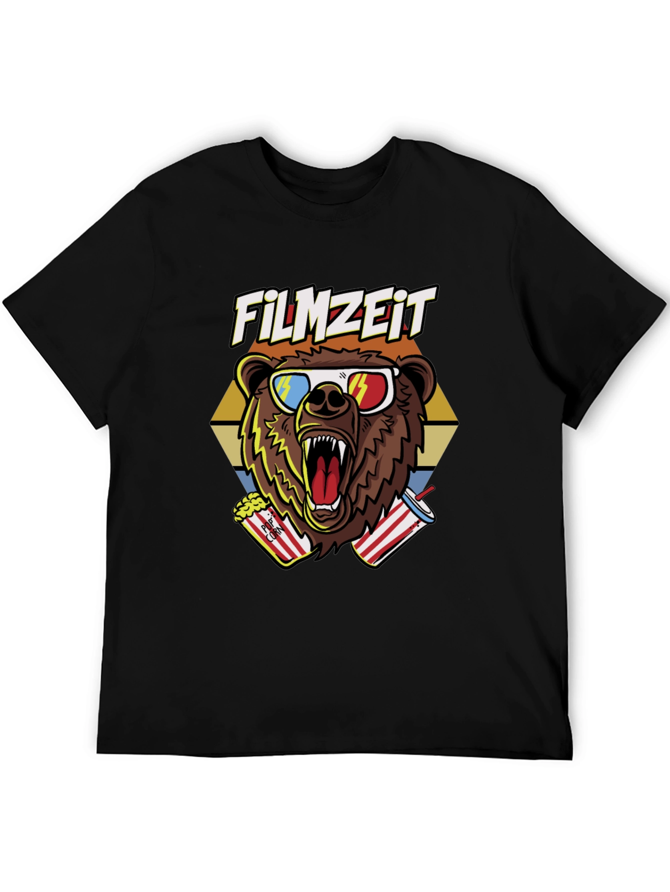 Filmzeit Bear T-Shirt - Movie Time Tee