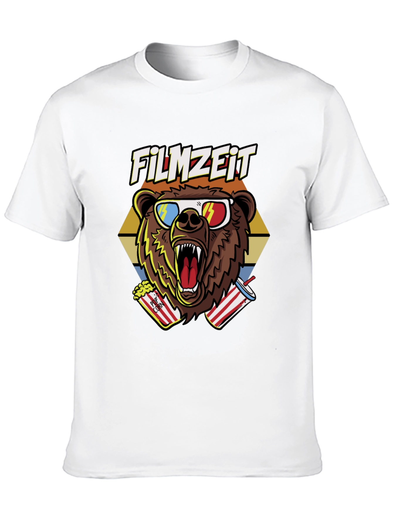Filmzeit Bear T-Shirt - Movie Time Tee