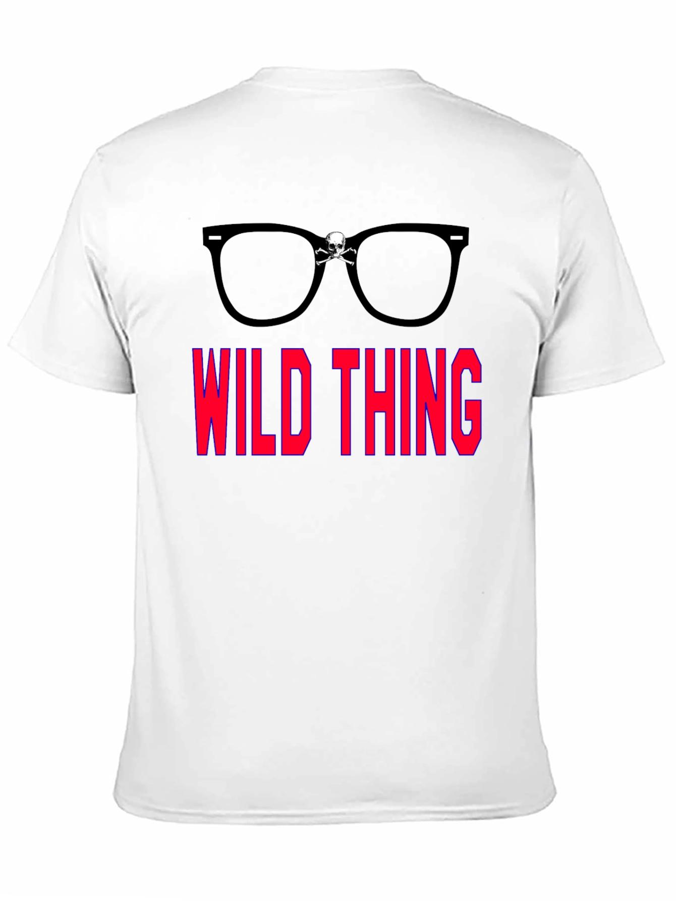 Wild Thing Skull Glasses Graphic T-Shirt