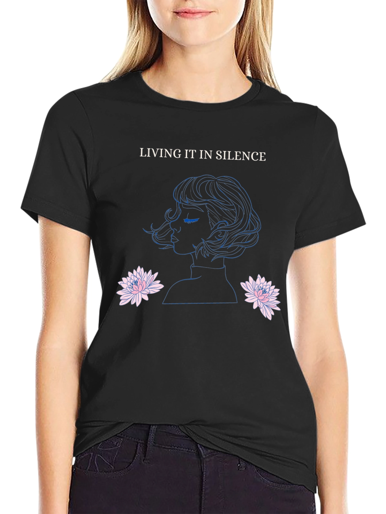 Silent Woman Graphic Tee - Stylish Comfort